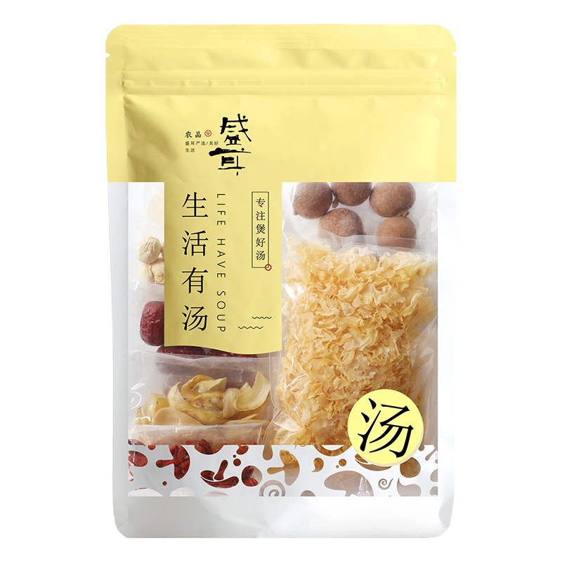 盛耳 银耳莲子百合红枣枸杞羹100g材料组合古田白木耳丑耳雪耳干货特产