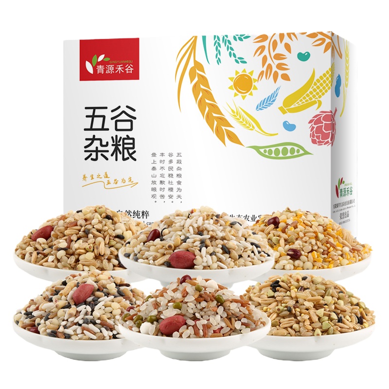 青源禾谷 五谷杂粮礼盒 五谷粥 杂粮粥 健康粗粮粥礼盒2280g