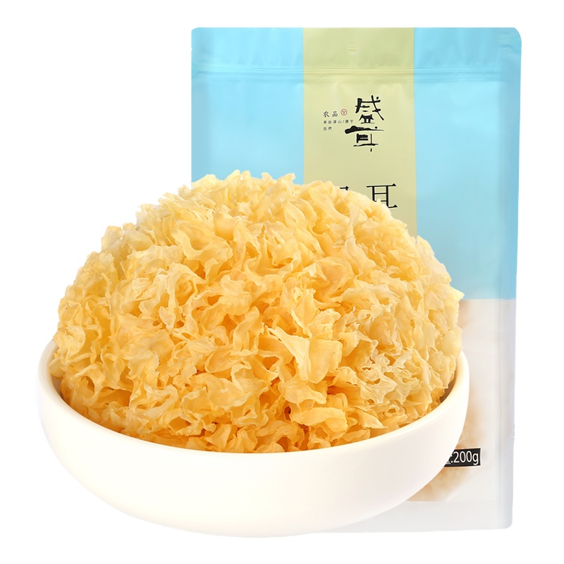 盛耳 银耳200g 白木耳干古田银耳干货糯耳无硫新鲜雪耳莲子羹材料