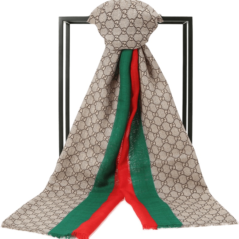 预售 GUCCI 围巾 GG双G印花款600950 女款围巾