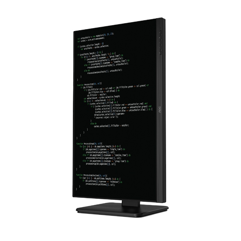 冠捷(AOC) 23.8英寸 2K 75Hz IPS Type-C 旋转升降 家用设计办公低蓝光液晶显示屏Q24P2C