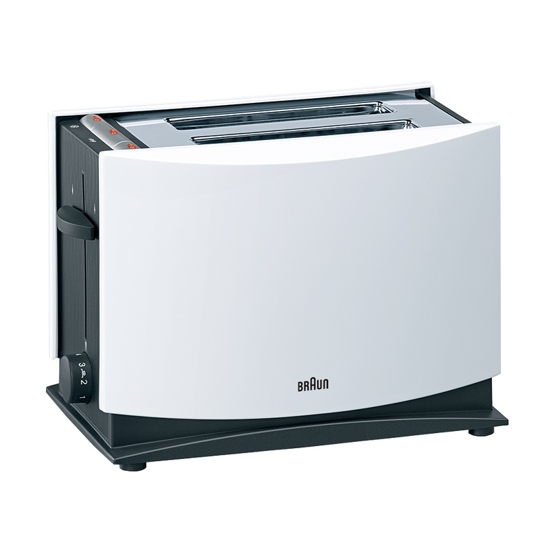德国博朗(Braun)多士炉HT400早餐烤三明治土司面包机 双面烘烤带防尘盖取消按键 家用厨房全自动7档可调节记忆断电