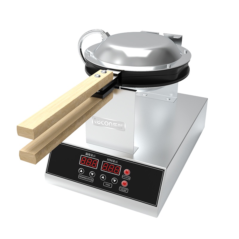 乐创港式鸡蛋仔机不粘锅商用电热qq鸡蛋饼机器心形全自动双面加热 智能数码心形款[单机器]