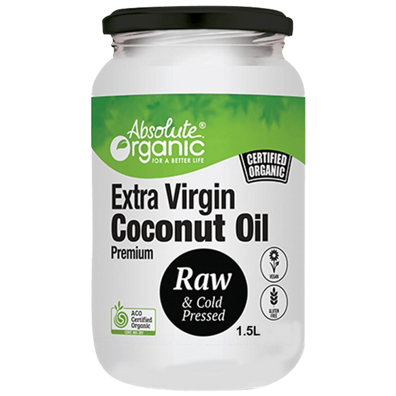 [向往的生活同款]Absolute Organic 冷榨椰子油 1500g/瓶 进口食品 润肤 卸妆 护发 澳大利亚进口