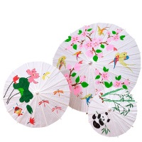 儿童油画填色纸伞 直径40cm 款式随机
