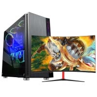世纪之星 i9级八核至强E5 2660/GTX1050 4G独显/16GB内存/256GB固态 家用办公LOL游戏电脑 台式机 组装电脑 台式电脑 电脑主机 吃鸡+27英寸全套