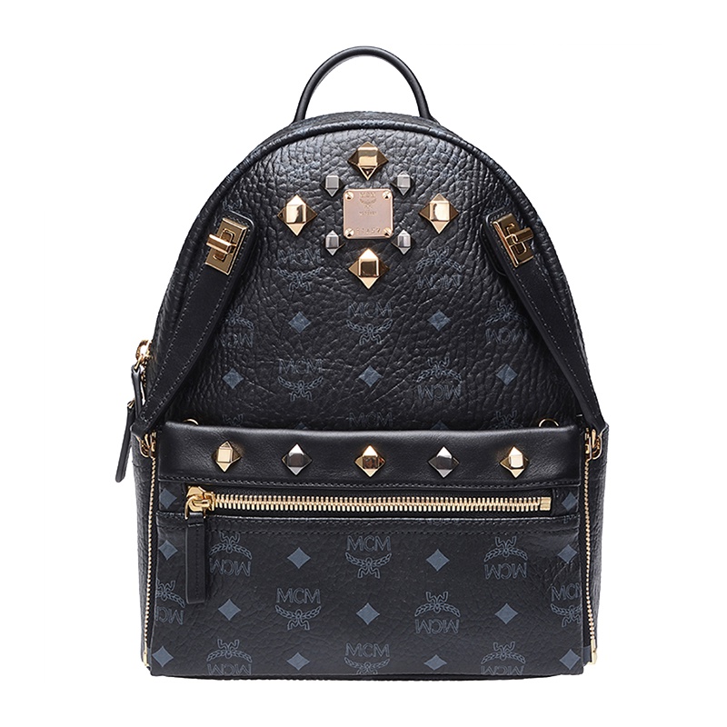 [直营]MCM 小号双肩包 涂层帆布双肩包 欧美时尚 通用 双肩背式 双肩包