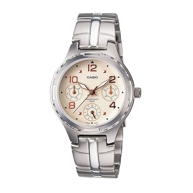 CASIO卡西欧 石英表 女 日韩品牌商务休闲石英女士手表LTP-2064A-7A3