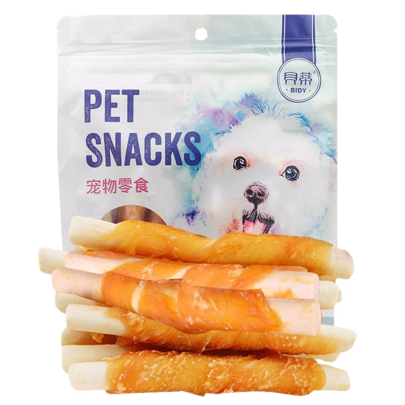 贝蒂 宠物零食 鸡肉绕牛奶钙骨 鸡胸肉 泰迪 金毛 比熊 磨牙洁齿 训练 狗狗零食 肉干/肉条 貝蒂