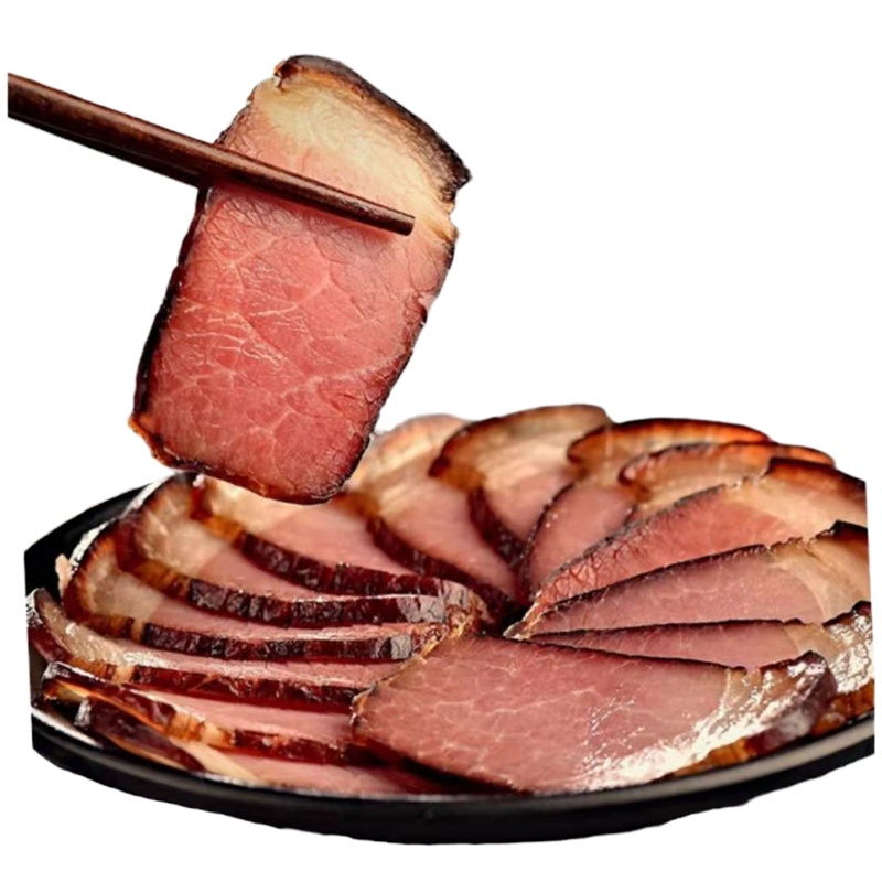 焰滋味柏丫烟熏后腿腊肉500克