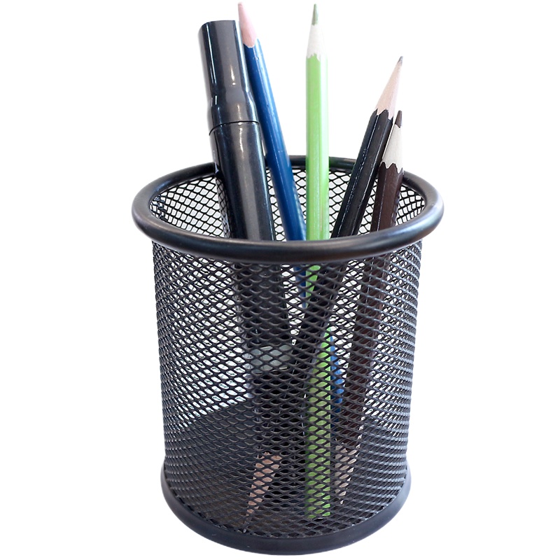 SUNWOOD三木1201圆形笔筒(金属丝网) bd