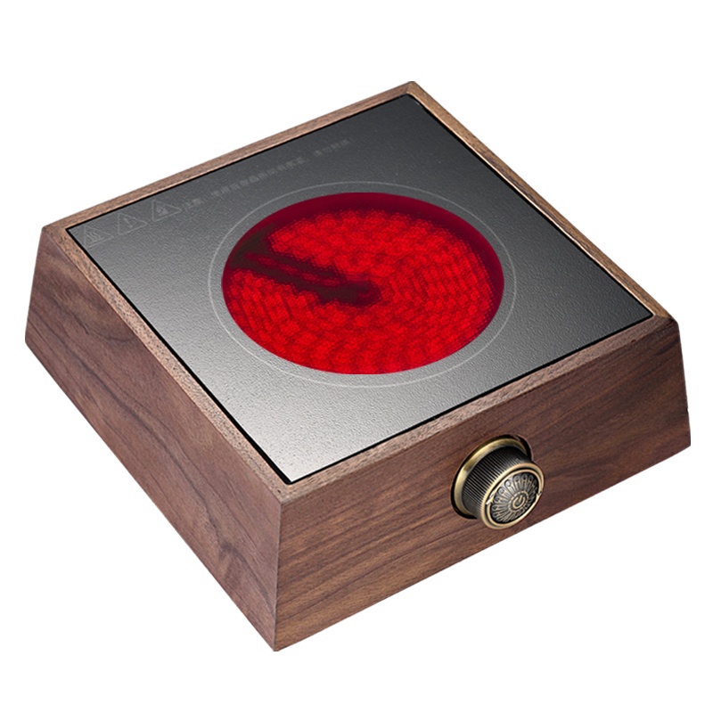 益多 电陶炉煮茶器电茶炉功夫茶泡茶炉迷你小电陶炉不挑壶单个电陶炉 实木梯形(不含茶壶)Q7