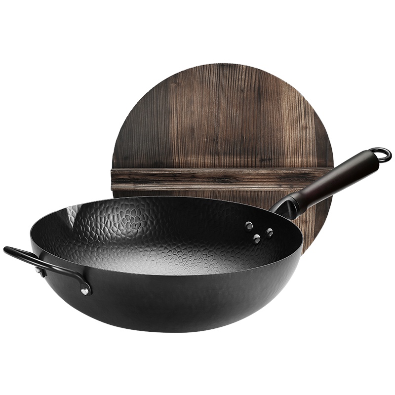 华帝津锻系列锻打精铁铁锅32cm