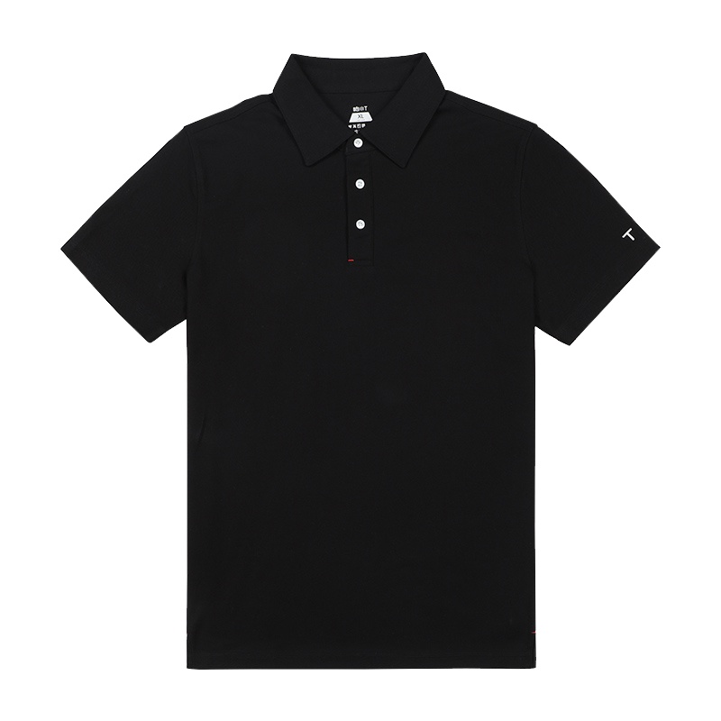 拇指白小T男士纯棉短袖潮流百搭高级商务polo衬衫纯色夏季新款t恤