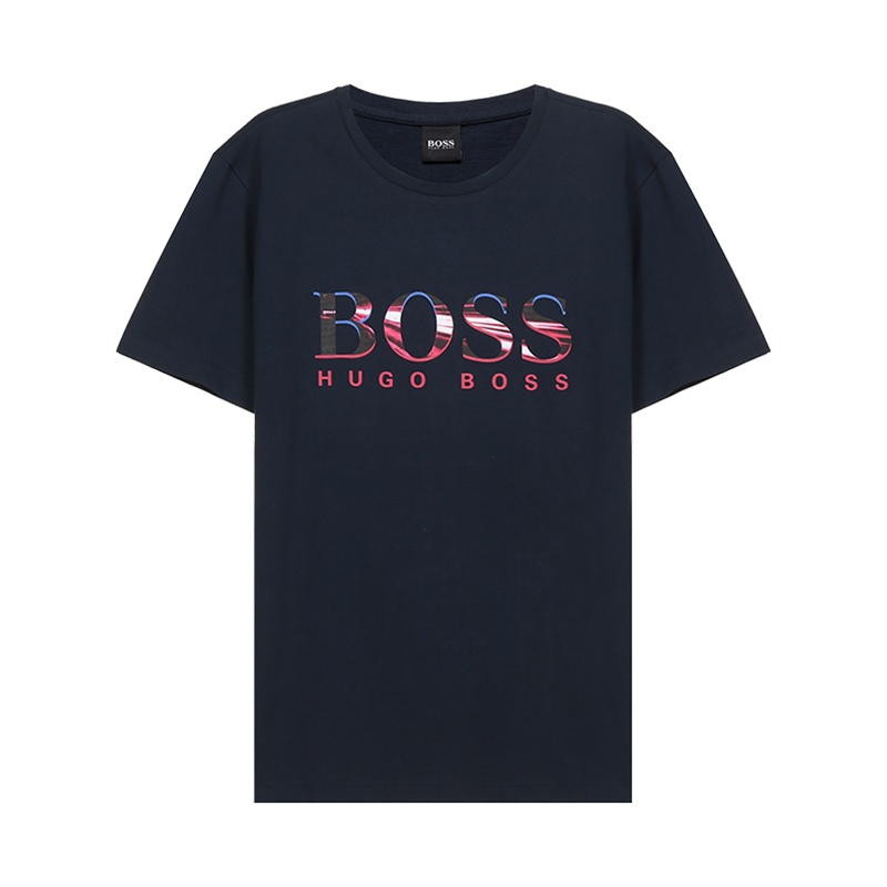 HUGO BOSS 雨果博斯 男士 棉质圆领短袖T恤 50443666