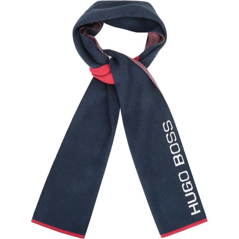 HUGO BOSS 雨果博斯 男士 棉/羊毛围巾 50433955