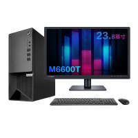 联想M6600T商用台式电脑27寸显示器i7-10700/16G/1T+256G固态/2G独显 win10