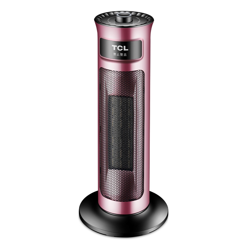 TCL 取暖器/暖风机/电暖器/电暖气/取暖器家用 客厅卧室塔式立式摇头暖风机 机械款 取暖器玫瑰金
