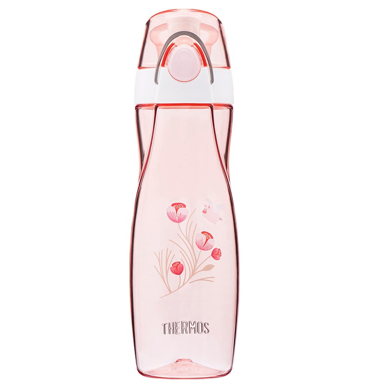 膳魔师(Thermos)花系列TCSA-500-PK(FL)塑料水杯运动时尚杯子 500ML家用/旅行/通