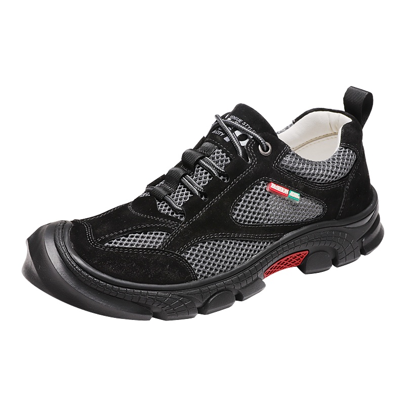 公牛世家男鞋夏季新款潮鞋男士户外登山鞋百搭网布透气休闲运动鞋男 GNA9901