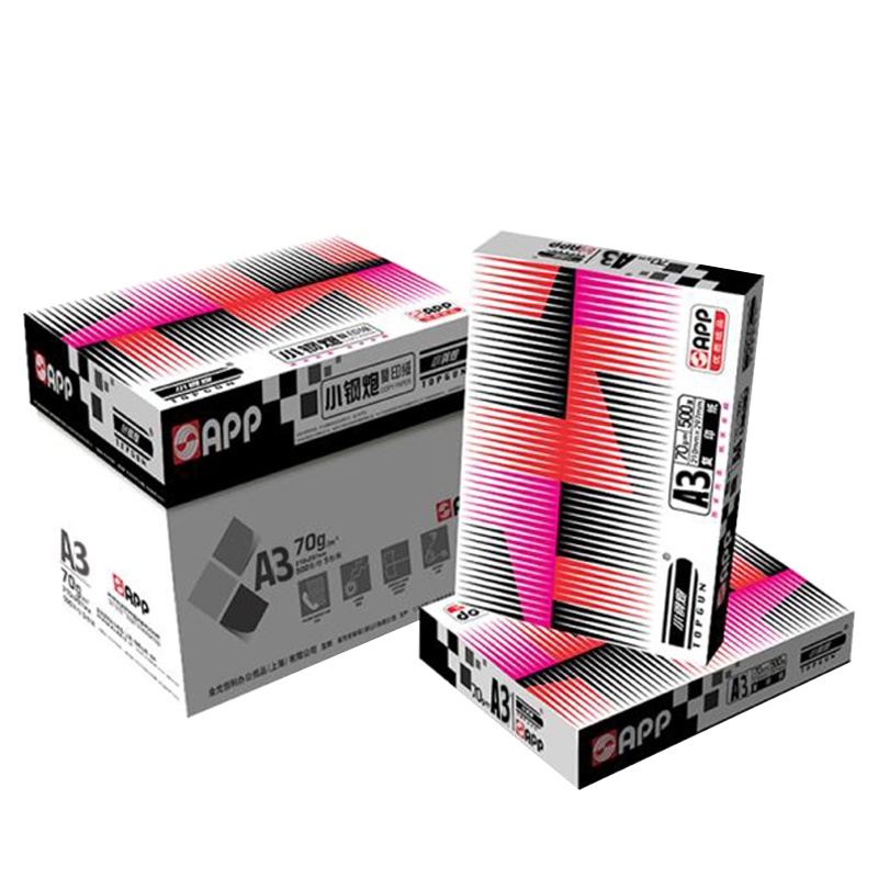 小钢炮(TOPGUN) 70G A3复印纸4包装500张/包