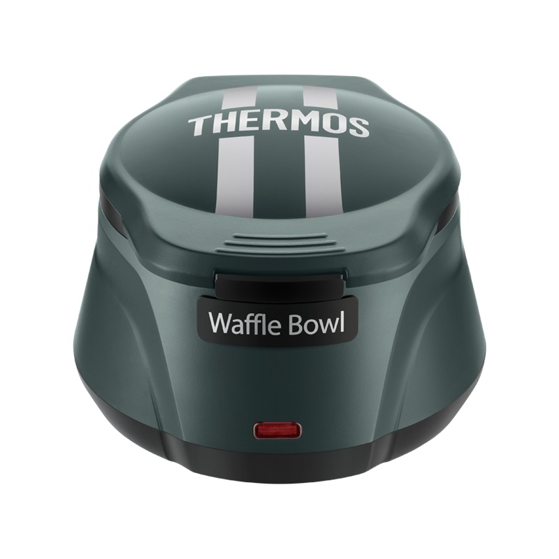 膳魔师(THERMOS)华夫饼迷你时尚便携式早餐机轻食机防烫双面加热松饼碗蛋糕机 英伦绿