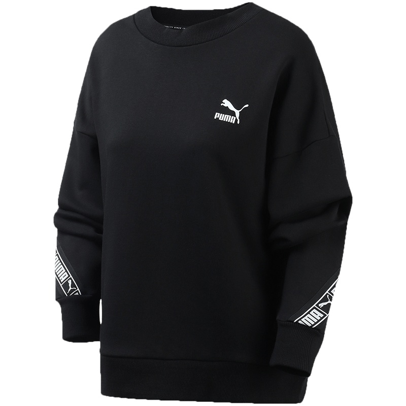 PUMA彪马女装刘雯同款运动服休闲圆领针织卫衣596019