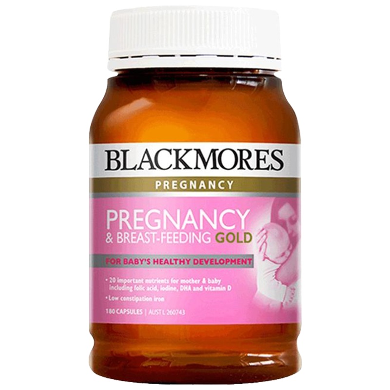 [效期至2022年1月1日]Blackmores澳佳宝 孕妇多维生素胶囊180粒/瓶装 叶酸DHA备孕营养素