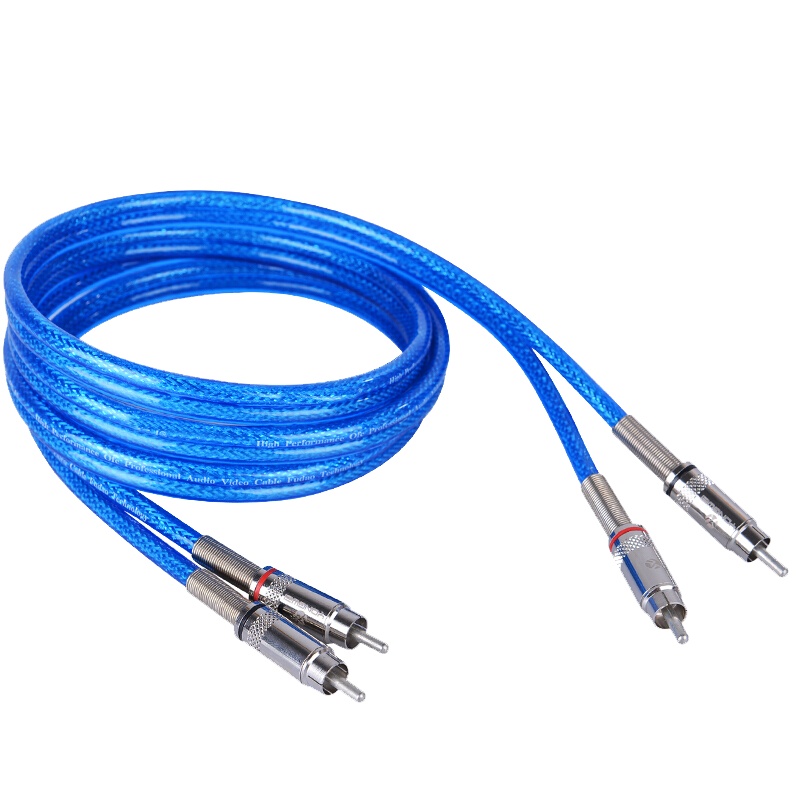 甬威L622音频线RCA红白双莲花线 梅花功放过机 左右四头音频线二对二线 双RCA转双RCA 15M