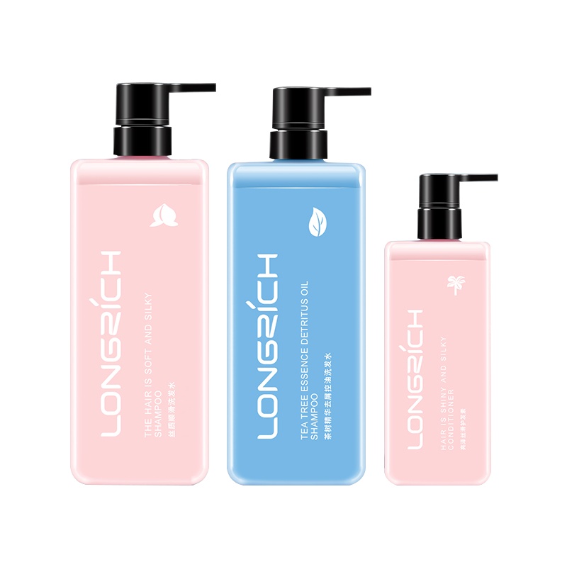 隆力奇洗发护发三件洗护套装去屑控油茶树精华柔顺增亮洗头膏