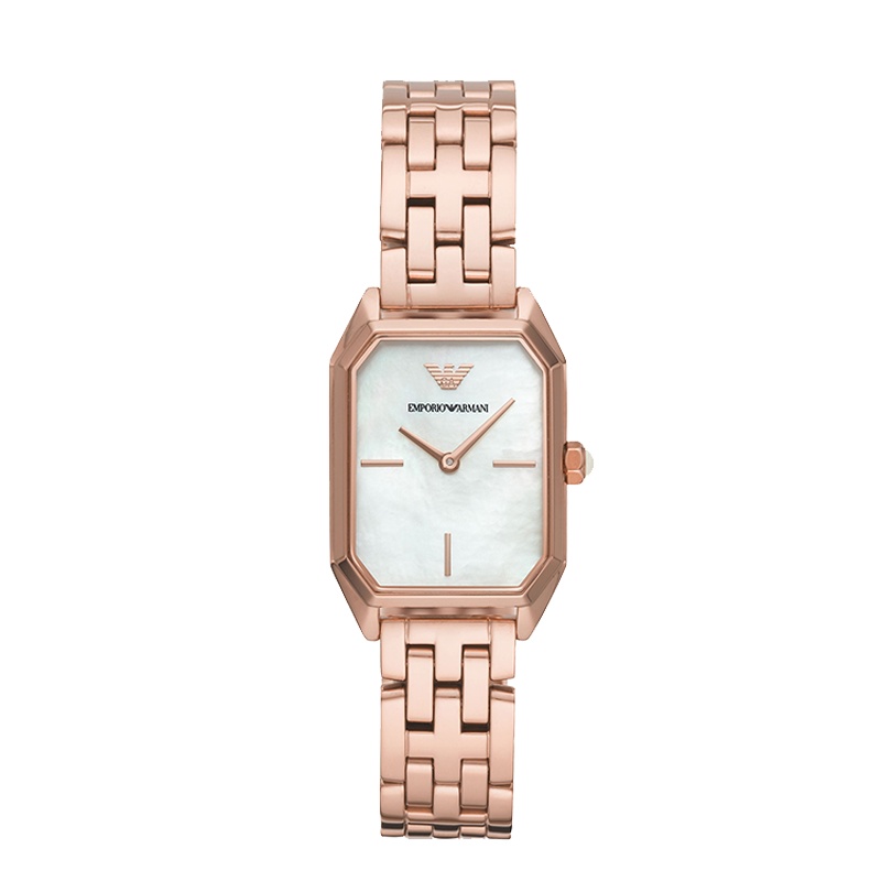 阿玛尼（Emporio Armani) 手表女 通勤气质商务方形石英表 女腕表AR11147