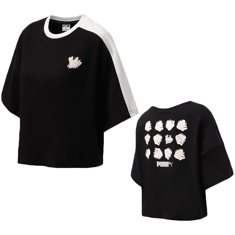 PUMA彪马女装运动服休闲短袖T恤