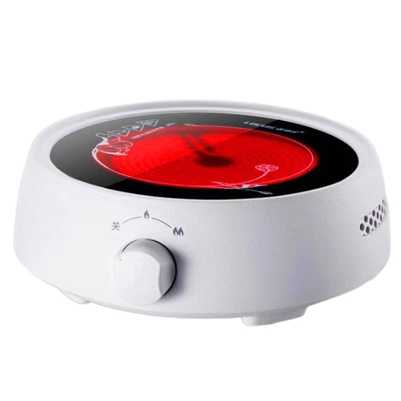 甲骨四堂家居馆 炆火电陶炉 旋钮三挡设计 可随意搭配各种材质煮壶 （该单品只是单炉，没有配壶） 黑茶煮茶炉家用煮茶器