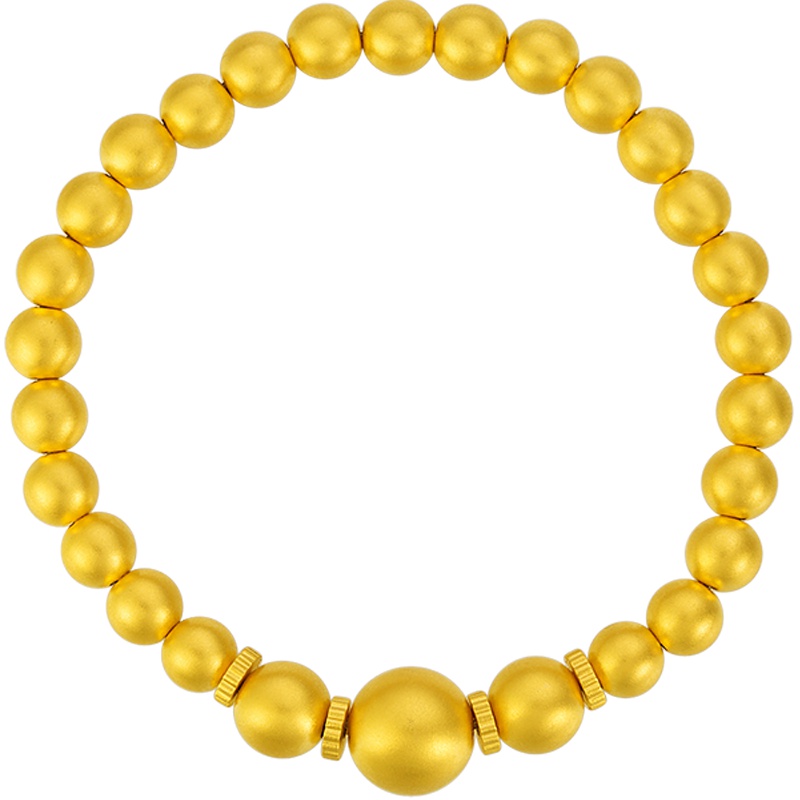 金一 足金古法黄金男女通用款明心菩提黄金手串传承首饰手串(计价)ABD44971