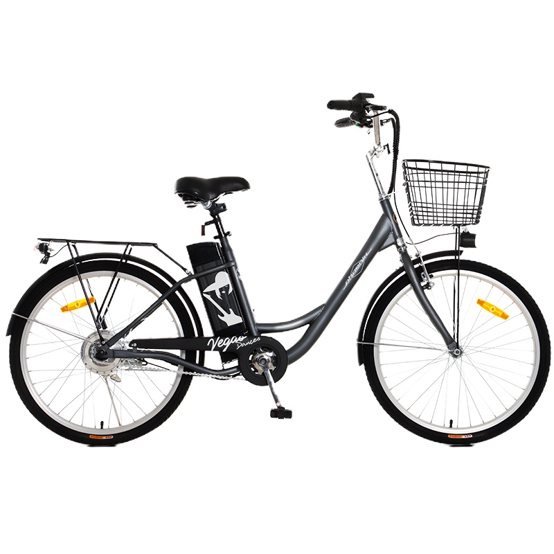 凤凰电动自行车24寸男女脚踏城市女士助力车锂电池便携电瓶电单车