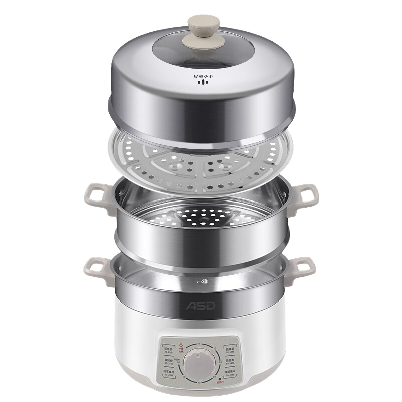 爱仕达(ASD)AZ-Y28J105电蒸锅不锈钢多功能大容量蒸菜蒸饭