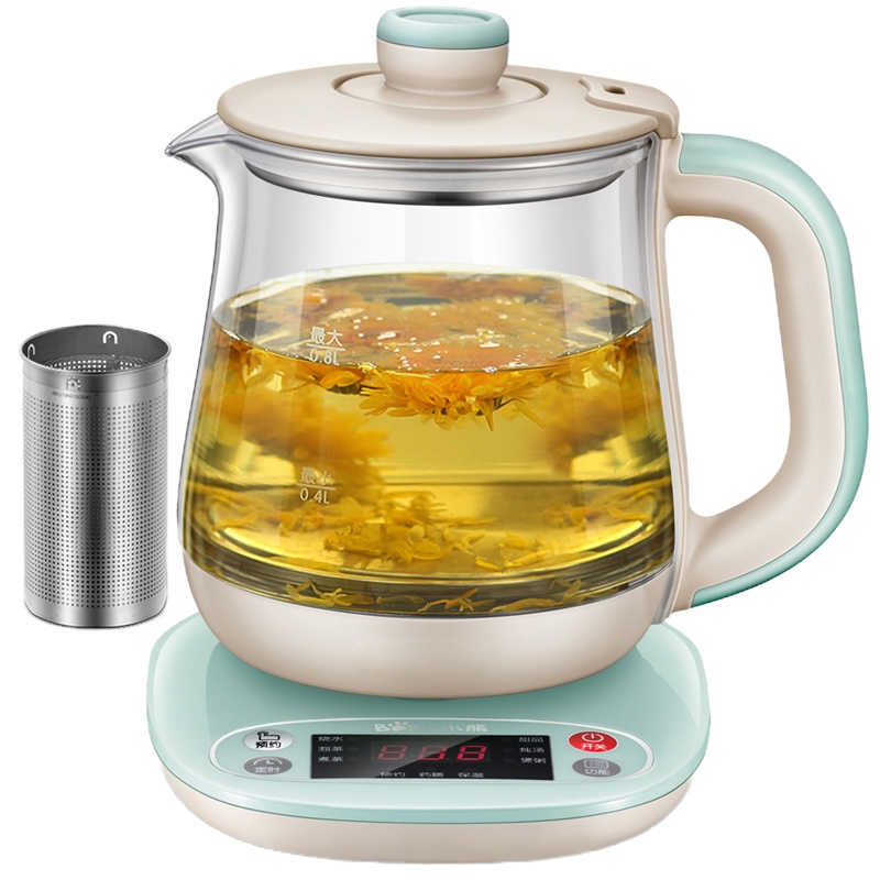 小熊(bear) 养生壶YSH-A08H1燕窝壶花茶壶煮茶壶多功能玻璃煮茶器电热水壶 单台装