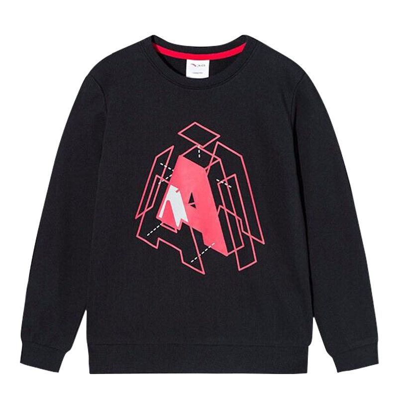 ANTA安踏童装男童卫衣儿童套头衫2020春季新款学生上棉质套头卫衣中大童卡通卫衣儿童打底外穿卫衣