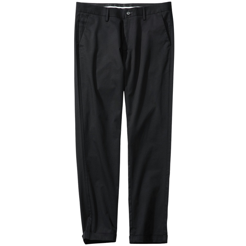 千纸鹤男士九分裤修身韩版西裤休闲裤黑色秋冬小脚裤潮流长裤子男9805