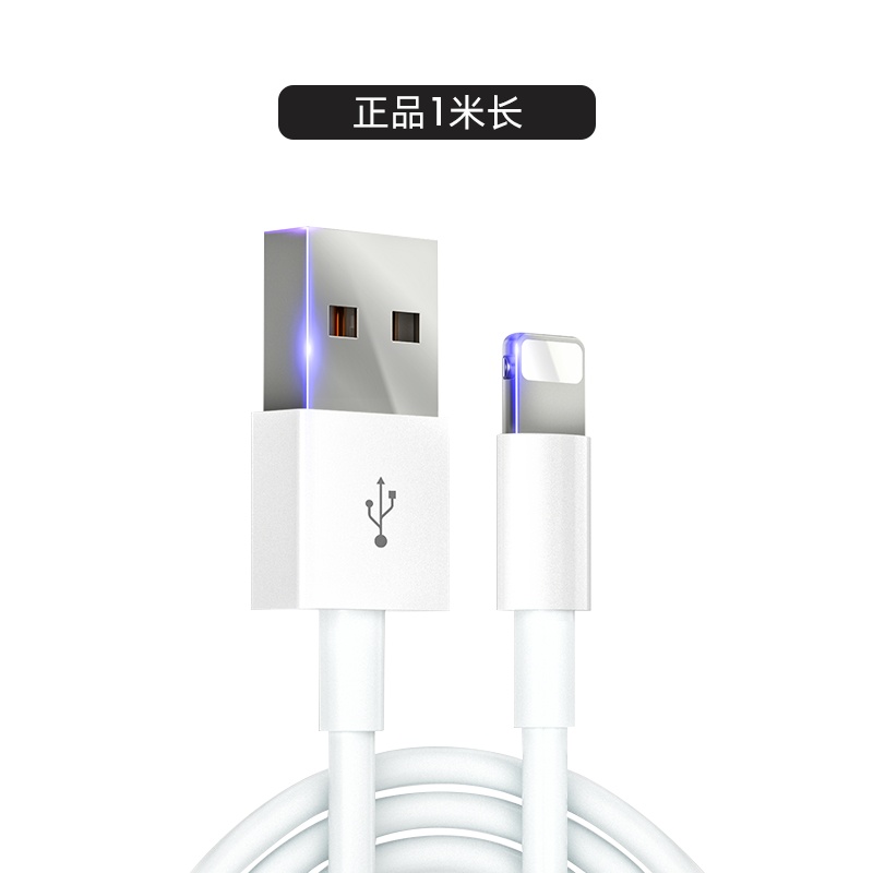 古尚古 iPhone14数据线11pro手机7Plus加长5s/6正品xr头8X短P适用ipad古尚古-1米[2条装]