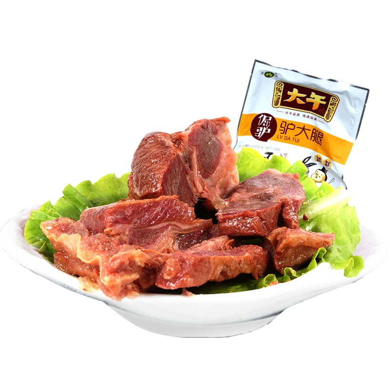 [中华特色]河北供销馆 大午 驴大腿肉175g*2袋 休闲卤味小吃肉类熟食 驴肉火烧真空包装 河北保定特产 华北