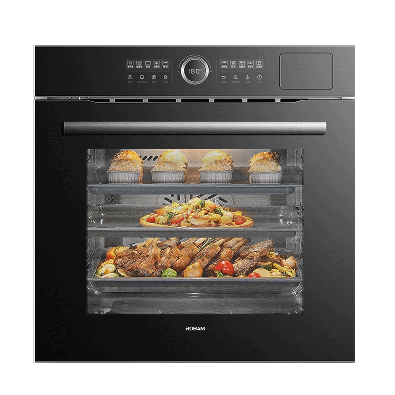 老板(ROBAM)蒸烤箱一体机嵌入式 EXP专业烤 大容量65L搪瓷内胆 蒸烤炸三合一 三重自清洁CQ982A