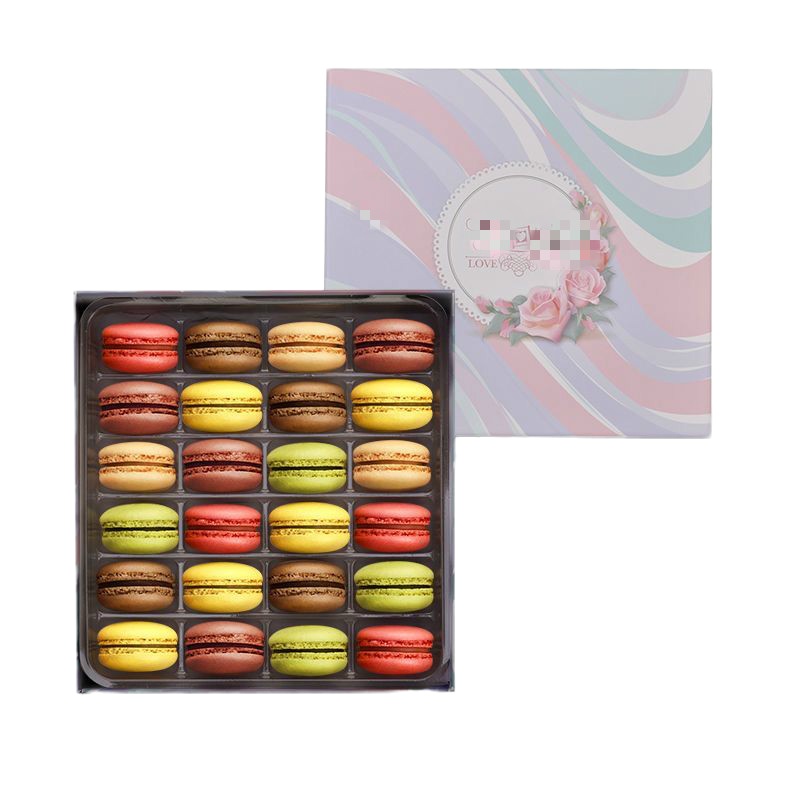马卡龙甜点24枚240g6枚60g生日蛋糕小面包饼干糕点网红零食 24枚马卡龙爱的礼盒