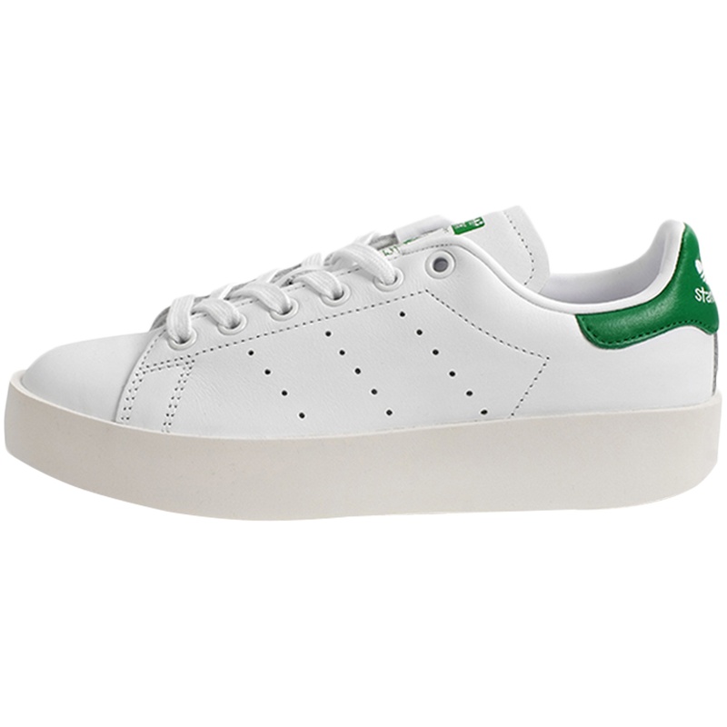 【自营】adidas阿迪达斯女子板鞋STAN SMITH休闲运动鞋S32266 S32266白+米白+绿