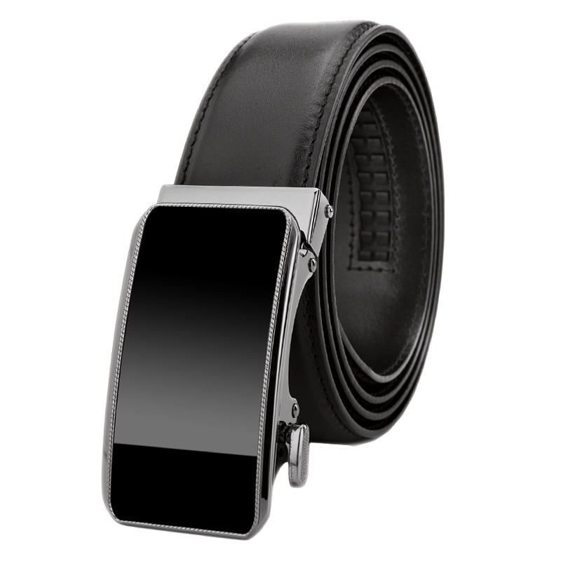 牛当家(CattleOWN)皮带男真皮自动扣腰带裤带男头层牛皮皮带中年男士腰带7282