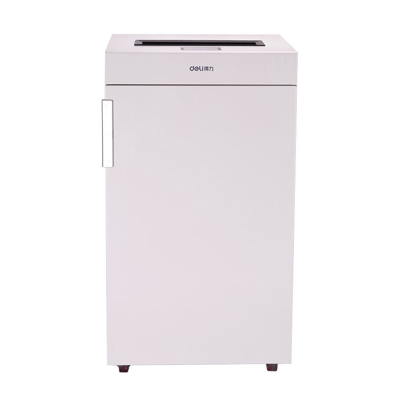 得力deli)60分钟长时间工业级碎纸机 75L大容量办公商用文件颗粒粉碎机 触摸屏金属机身9909