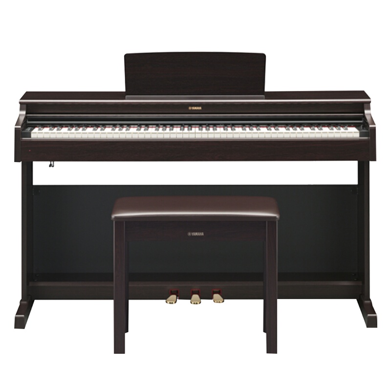 雅马哈(YAMAHA)智能电钢琴YDP-164R电子数码钢琴88键重锤三踏板专业钢琴+官方标配双人琴凳