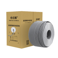企购优品百兆CAT5e非屏蔽六类千兆工程家装监控电脑宽带6类双绞线纯无氧铜水晶头 超五类百兆非屏蔽网线305米 ST-5