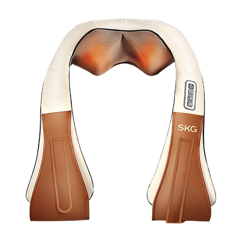 SKG 按摩披肩可充电 揉捏加热肩颈腰背部颈椎 卡其色4069