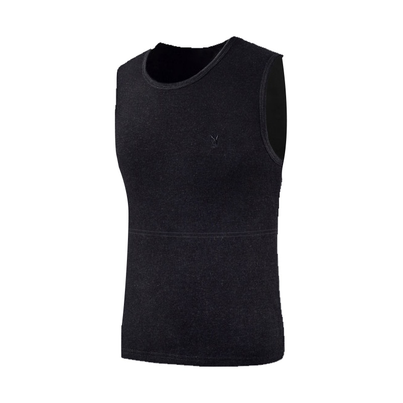 花花公子保暖背心男士背心男加绒加厚秋冬打底修身保暖上装无袖8712/8713